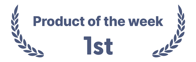 Product Hunt #1 Product of the Week