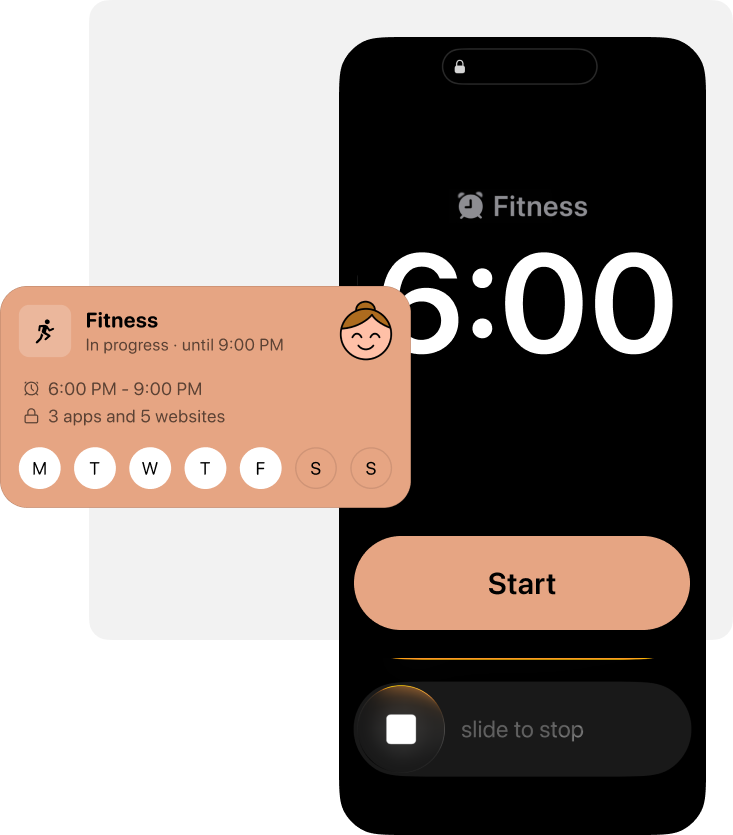 Mom Clock alarm rule screen
